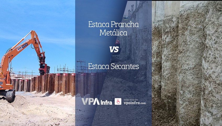 Estaca Prancha Metálica vs. Estaca Secante