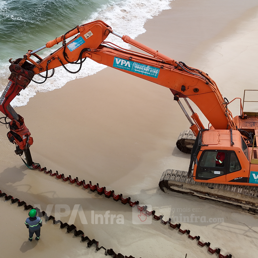 Contenção do avanço das marés em condomínio à Beira Mar